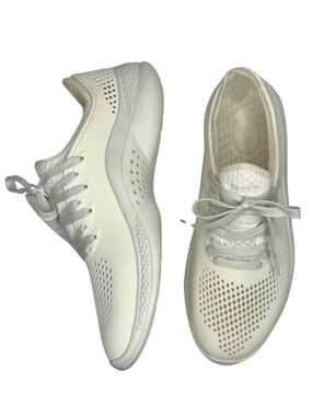 CROCS Sneakers LiteRide 360 Pacer Slip On Shoe Cream Women’s W 10